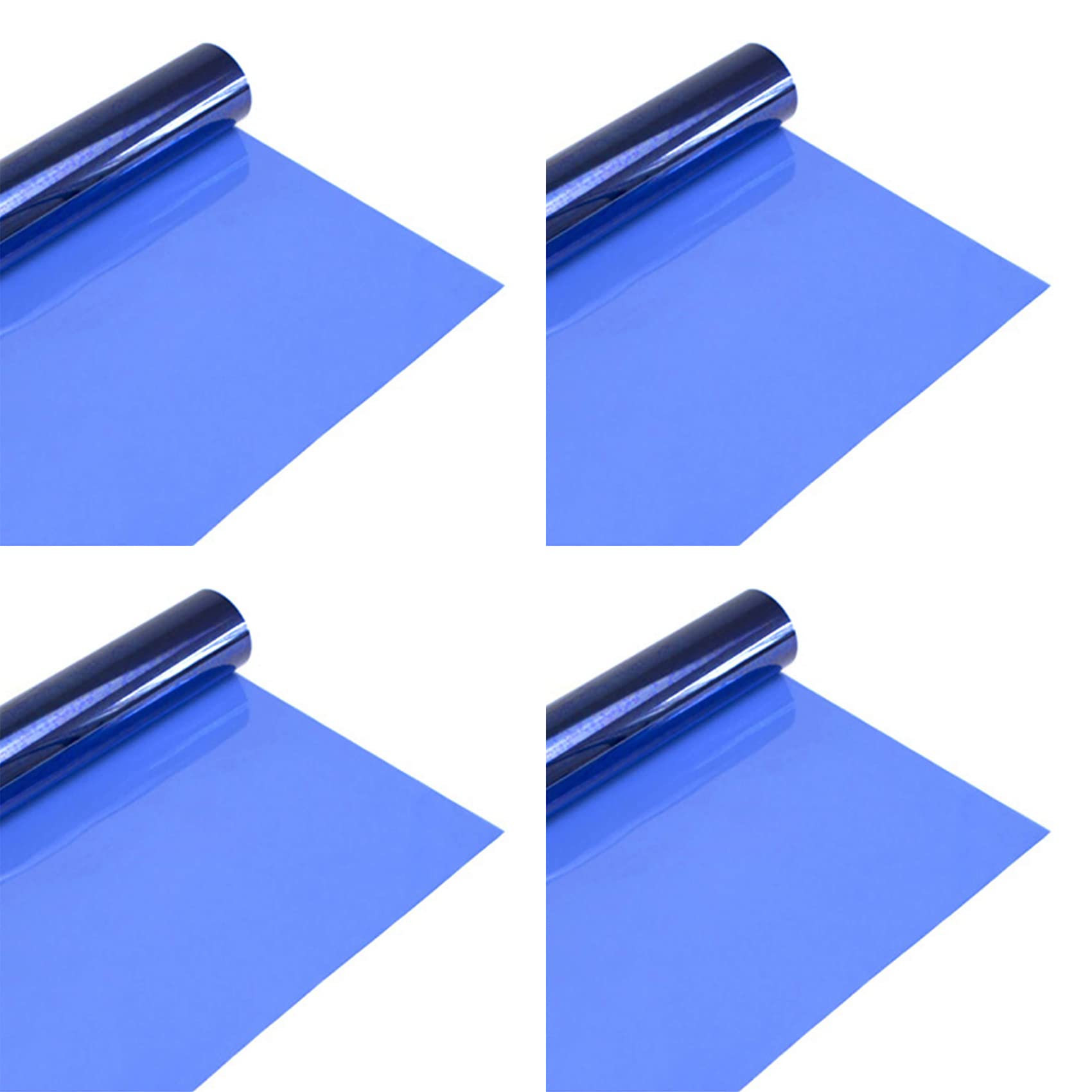 Selens 4Pcs 40x50cm Lighting Gels Filter Blue Color Correction 1/2 CTB Transparent Light Sheet Overlays for 800W Red Head Light Flash Strobe Photography Photo Studio Camera LED Video Stage