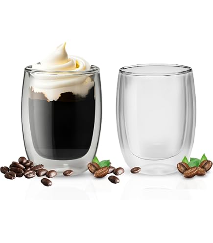 4.2oz White Ceramic Espresso Cups Set Of 2 - Demitasse Coffee Mugs With Handles, Microwave & Dishwasher Safe