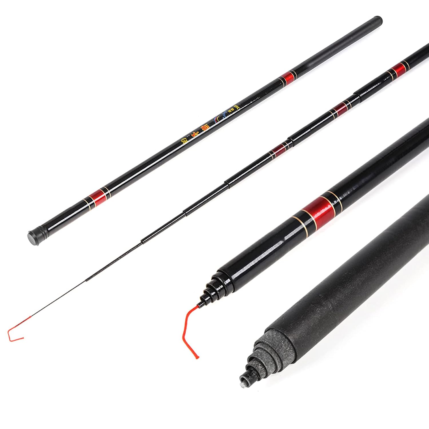 Decdeal Lightweight Stream Hand Pole Telescopic Fishing Rod Stream