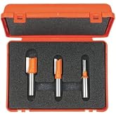CMT 811.001.11 3-Piece Plywood Groove Set in Carrying Case, 1/4-Shank