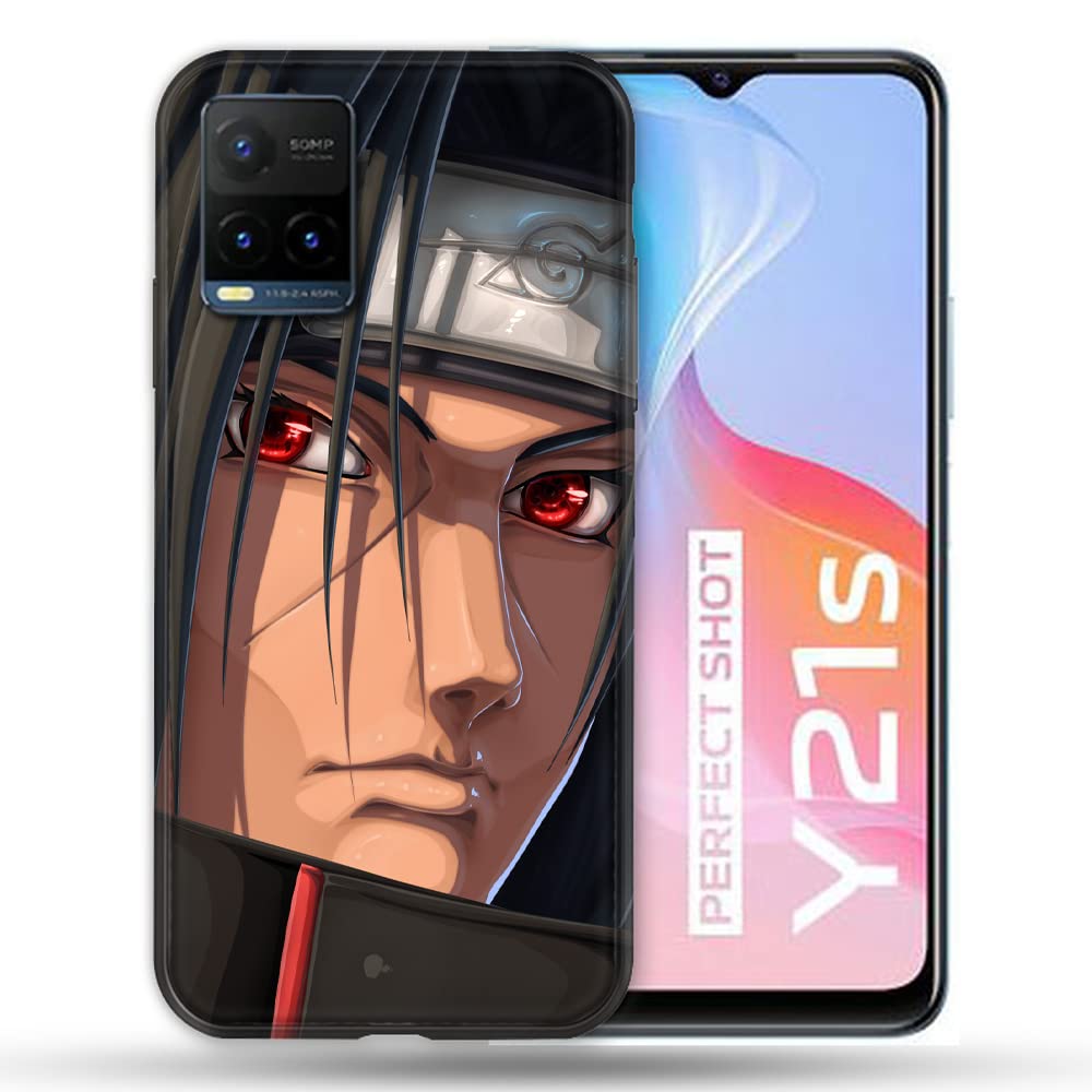 Cokitec Manga Naruto Itachi Face Case for Vivo Y21 / Y21S / Y33S