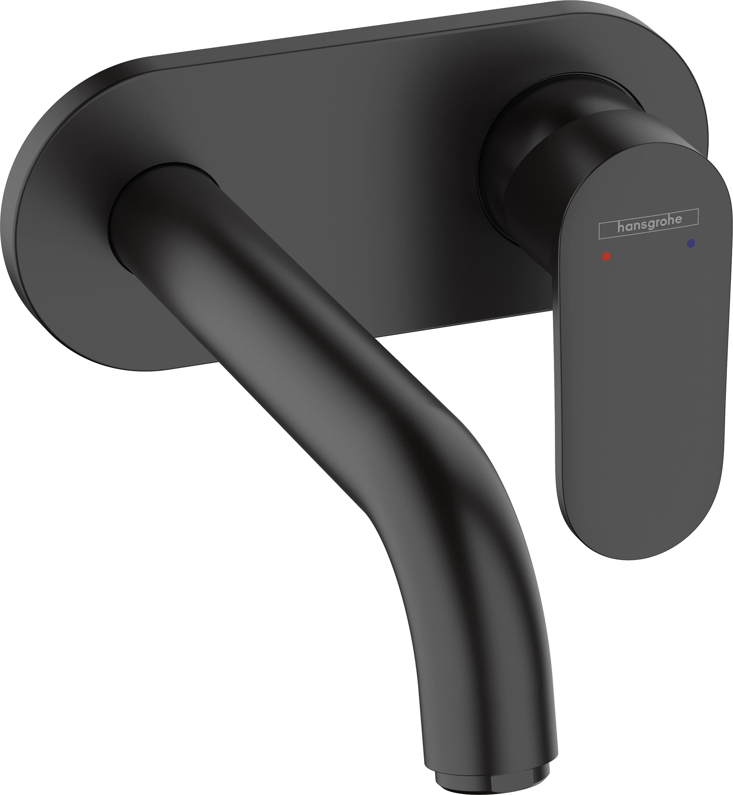 hansgrohe Vernis Blend Basin Mixer Tap for concealed installation wall-mounted with spout 20,7 cm, matt black, 71576670