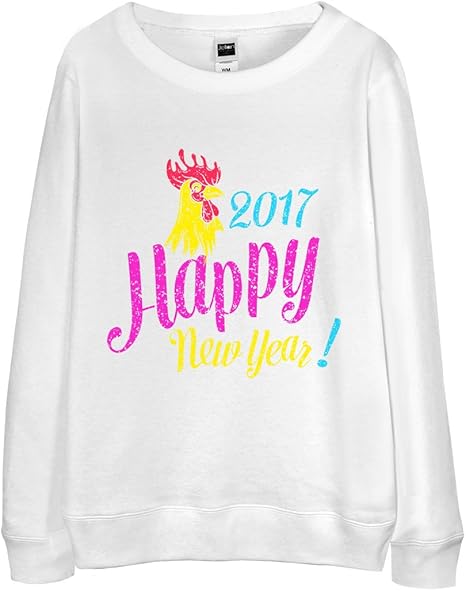 Amazon ノーブランド品 ニューイヤー 新年 ２０１７ パーティー レディース スウェット トレーナー パーカー 通販