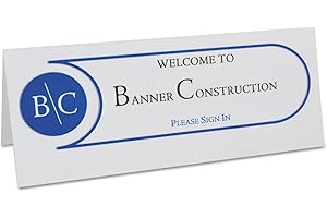 C-Line 87517 Printer-Ready Name Tent Cards, 11 x 4 1/4, White Cardstock, 50 Letter Sheets/Box