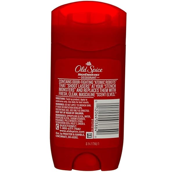OLD SPICE HIGH ENDURANCE LONG LASTING DEODORANT FRESH 3 OUNCE (PACK OF 3)
