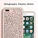 UrbanDrama iPhone 7 Plus Case, iPhone 8 Plus Case, Luxury Bling Sparkly Rhinestone Crystal Hard PC, Soft TPU Inner Shockproof Chrome Bumper Protective Case for 7 Plus, 8 Plus 5.5 inches, Rose Gold