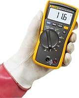 Fluke 116 Digital HVAC Multimeter w/ Thermometer Micro Amps Low Z White LED view 3