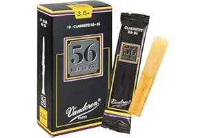 Vandoren CR5035P 56 Rue Lepic Bb Clarinet Reeds No. 3.5, Box of 10