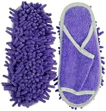 Slipper Genie Microfiber Women's Slippers for Floor Cleaning