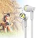Pwow Earphones with Microphone, In Ear Headphones Wired Earbuds for iPhone, Android phones