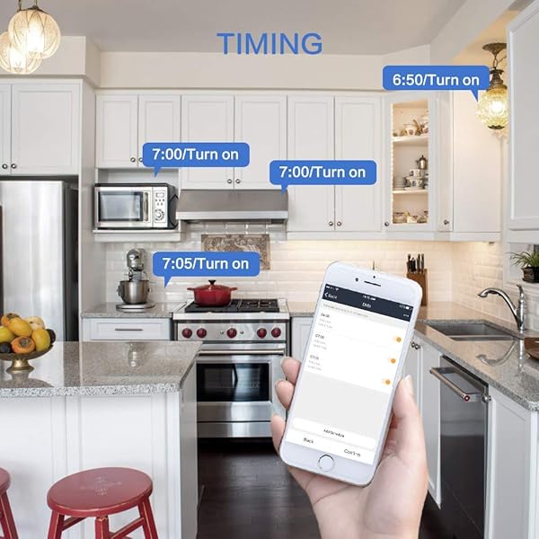 Juego de 2 enchufes WiFi Alexa enchufe inteligente 16 A enchufe WiFi para Smart Home compatible con Echo Google Assisant by Avatar Controls