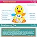 Coolecool Cute Duck Baby Musical Toys 18 Months Light Up Educational Electronic Activity Sound Music Toys for Toddlers Infant Preschools Kids (Yellow)