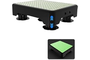 LIFTOZA Adjustable Step Stool for Adults, Noctilucent Bed Step Stools, 600 LBS Capacity Safety Step Platform, Indoor and Outdoor Steps for Seniors, Non-Slip Stepping Stool Elderly Assistance at Night