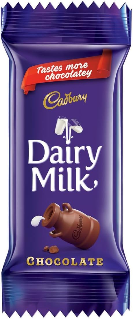 Cadbury Dairy Milk Chocolate Bar, 12 Grams (Pack of 56) - India