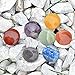 Set of 7 Disc Chakra Set - Chakra Stones - Reiki Healing Crystal 7 Chakra Stones (32mm)