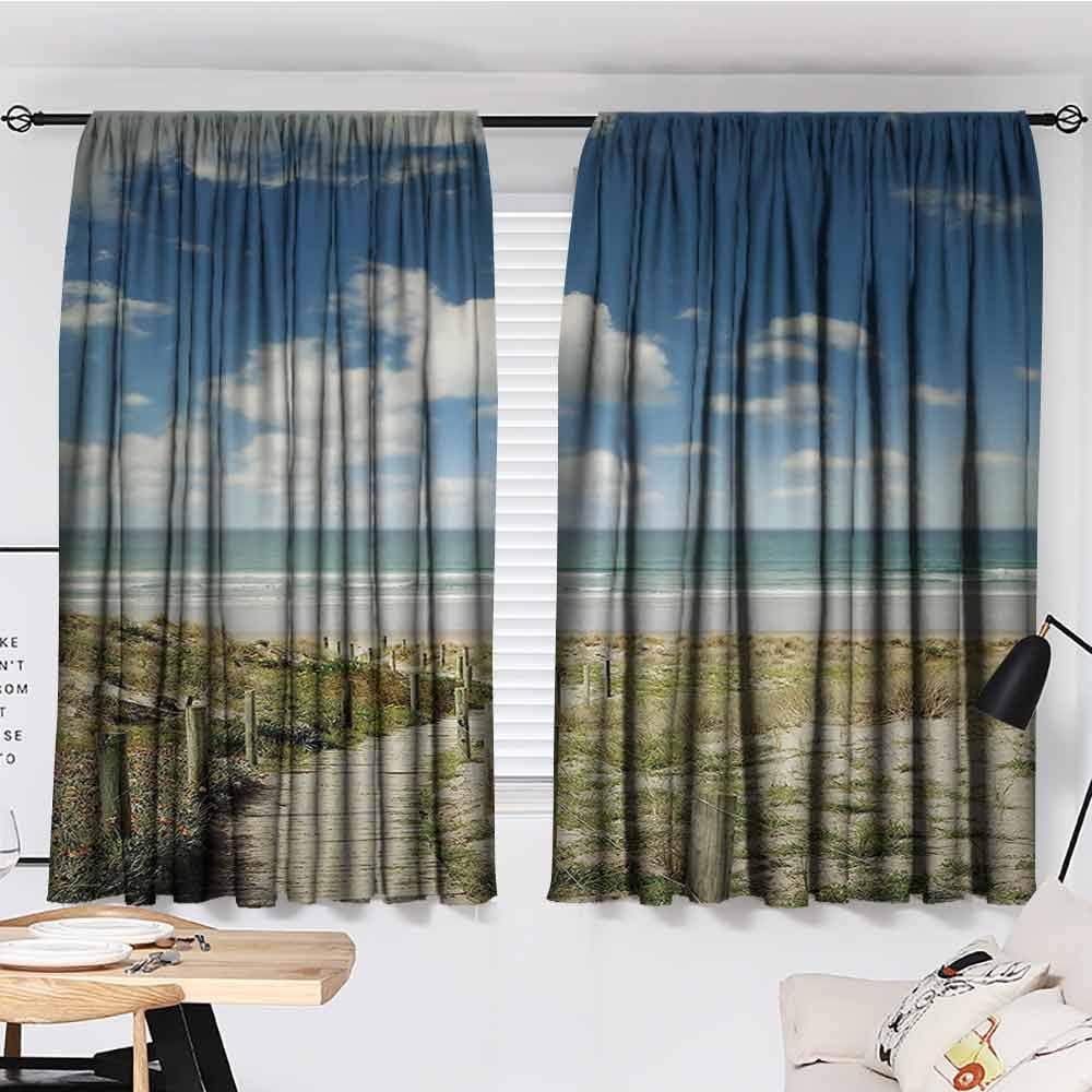Rchangquxu Seaside Decor Collection Curtains Room Darkening