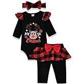 Aalizzwell Infant Baby Girls Christmas Outfits