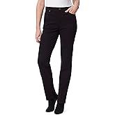 Gloria Vanderbilt Womens Amanda Ponte High Rise Knit Pant Petite