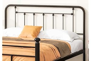 EtherealZYF Metal Headboard Queen Size Headboard Metal Construction, Rustic Farmhouse Style, Effortless Assembly, Steel Headboard for Bedroom Black