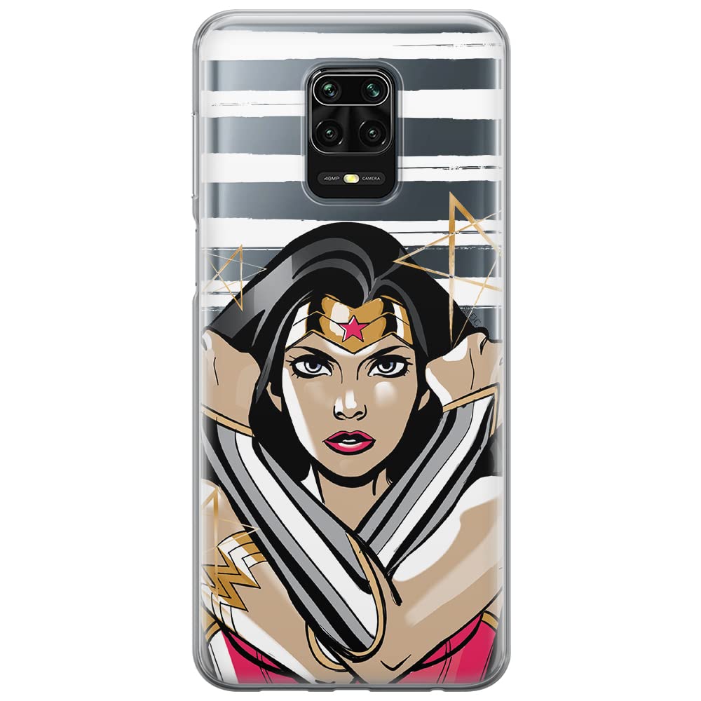 ERT GROUP mobile phone case for Xiaomi REDMI NOTE 9 PRO/ 9S original and officially Licensed DC pattern Wonder Woman 003 optimally adapted to the shape of the mobile phone, partially transparent