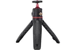 Asixxsix Mini Tripod for Camera, 360 Degree Rotating Metal Ball Head with 1/4 Inch Screw Hole, Extendable Portable Desktop St
