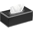 Tissue Box Cove Rectangular,Cut Leather Tissues Cube Box Holder,Modern Facial Paper Towels Organizer,Box Tissue Dispenser Decor Accessories for Bathroom,NightStand,Coffee Table,Desk,Home,Office.