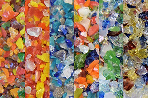 Devardi Glass COE 33 Boro Frit, 6 - Two Ounce Samples, size #3