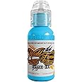 World Famous Tattoo Ink - Rainbow Blue Tattoo Ink - Professional Tattoo Ink & Tattoo Supplies - Skin-Safe Permanent Tattooing in Bold Shades - Vegan & Non-Toxic (1 oz)