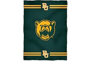 Vive La Fete College Blanket, Officially Licensed Baylor Bears, BU, Warm & Lightweight Throw Measuring 40" X 58" from