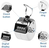 SDARMING 4-Digit Tally Counter Metal Hand Clicker 0-9999 Golf Scoring view 2