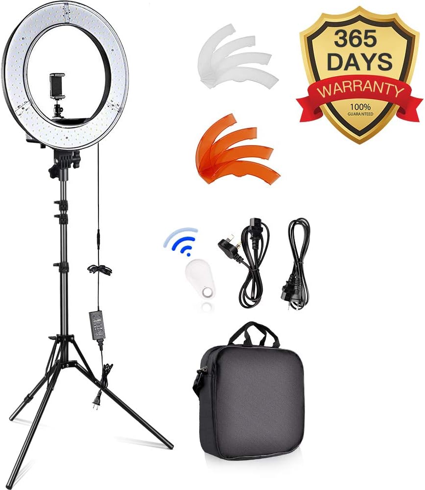 18inch Ring Lights with Stand, Camera Photo Video 18" Amazon.co.uk