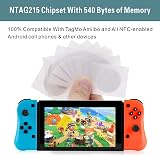 sanpopo 10pcs NFC Tags Ntag215 Rewritable 25mm 504 Bytes Amiibo TagMo Android view 5