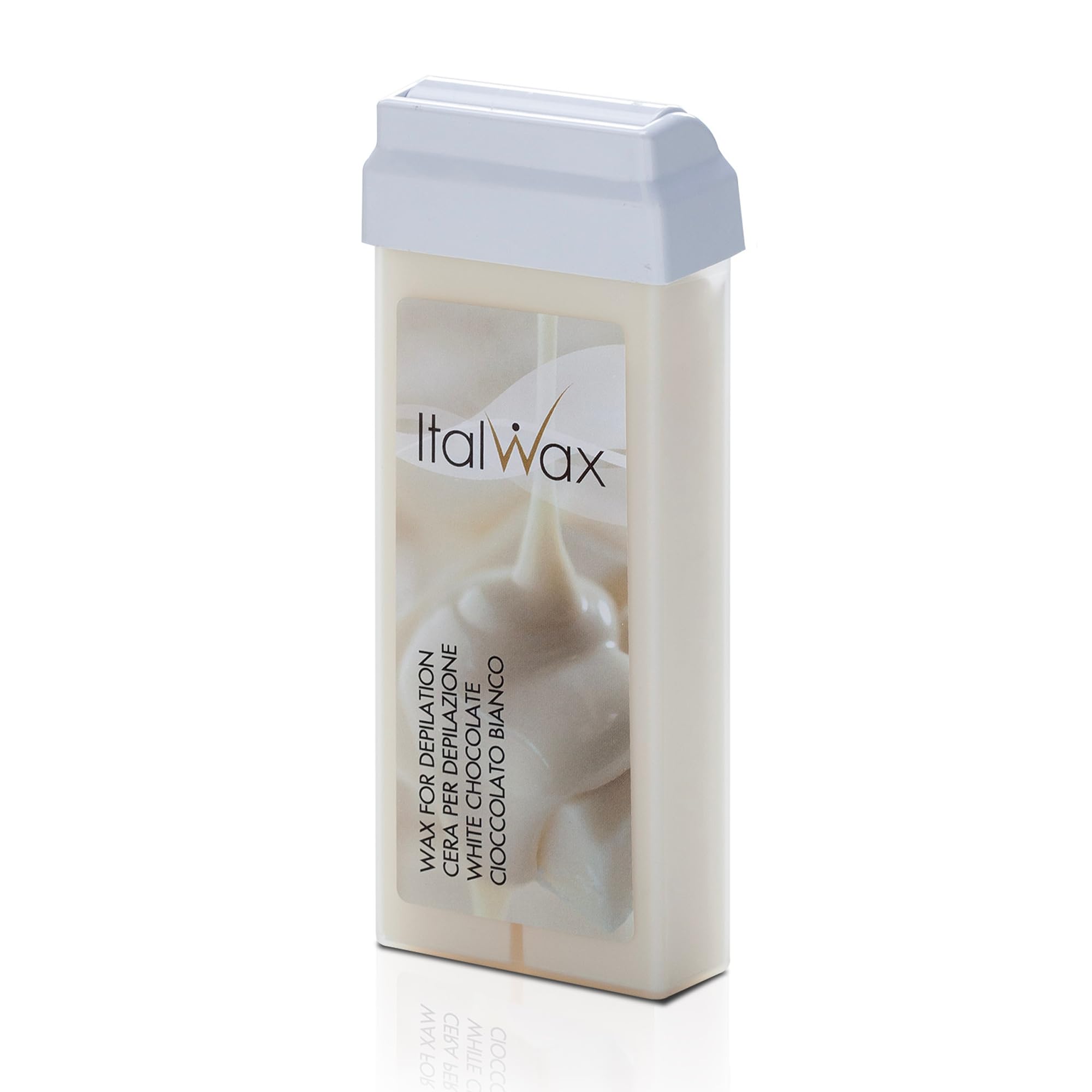 Italwax Classic Roll-On Wax Cartridge – Pack of 6 x 100ml – White Chocolate Formula – Gentle on All Skin Types – For Professional and At-Home Use