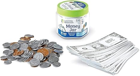 Amazon Money Jar 英語玩具 お金 ドル アメリカ通貨 紙幣 コインセット 正規品 知育 学習玩具 おもちゃ