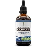 Secrets of the Tribe Meadowsweet Tincture Alcohol-Free Liquid Extract, Meadowsweet (Filipendula Ulmaria) Dried Herb (4 FL OZ)