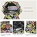 Vbiger Canvas Backpack for Women & Girls Boys Casual Book Bag Sports Daypack (Pineapple Black)
