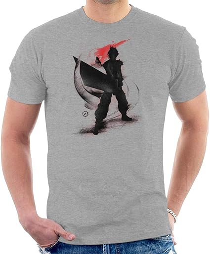 Traditional Cloud Final Fantasy VII Men's T-Shirt: Amazon.co.uk: Clothing