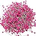 KINGSO 800pcs Round Pearl Head Dressmaking Pins Weddings Corsage Florists Sewing Pin Rose Red