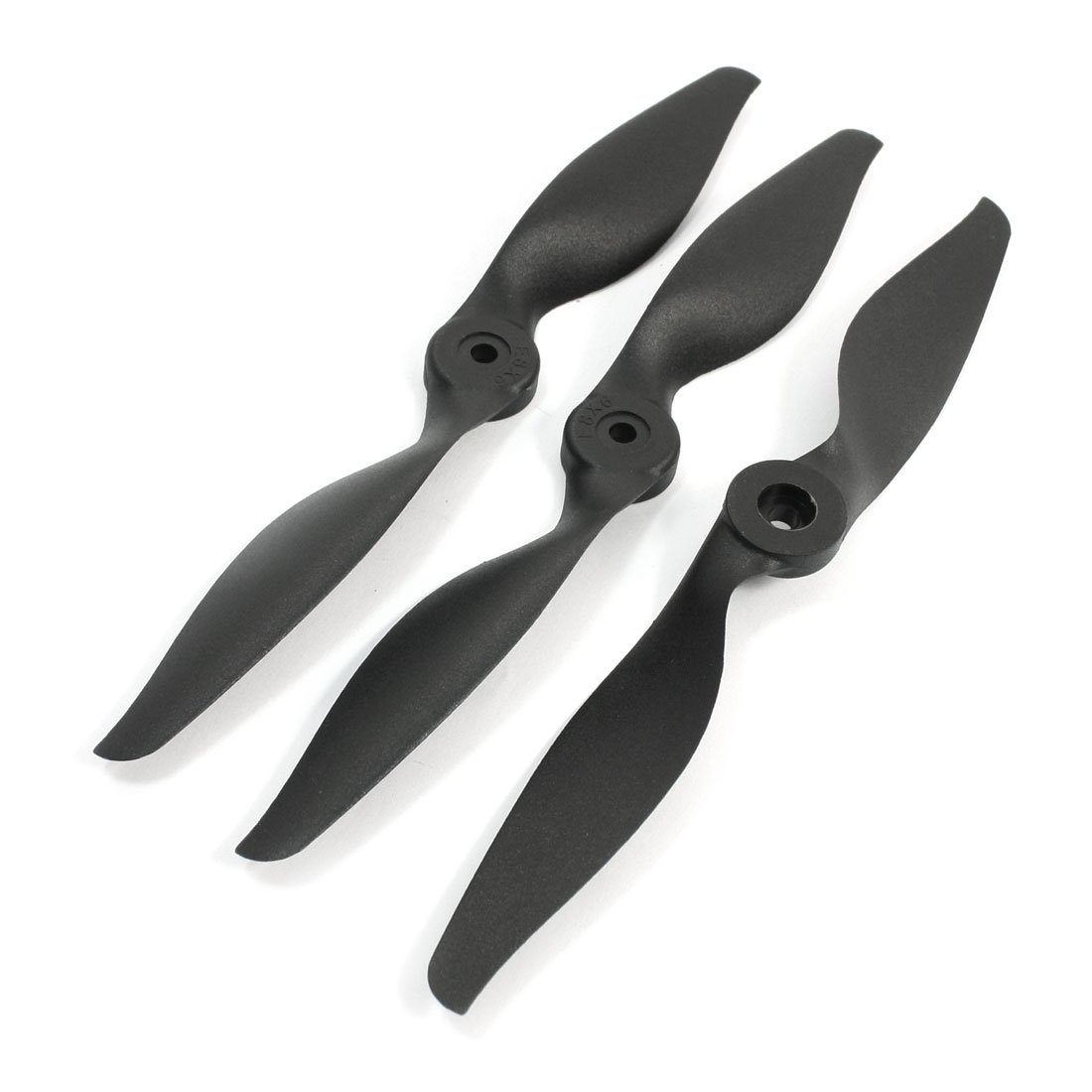 Sourcingmap 3Pcs E 8 x 6 8060 Black Plastic 2 Blades Prop for Four Axis Aircraft