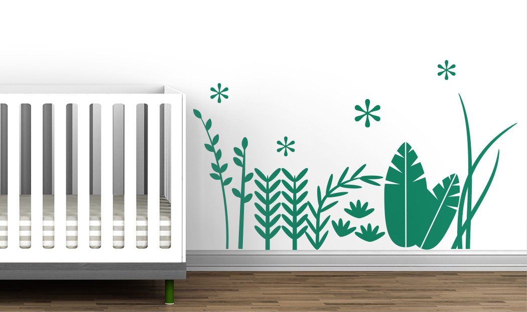 tropical baby nursery