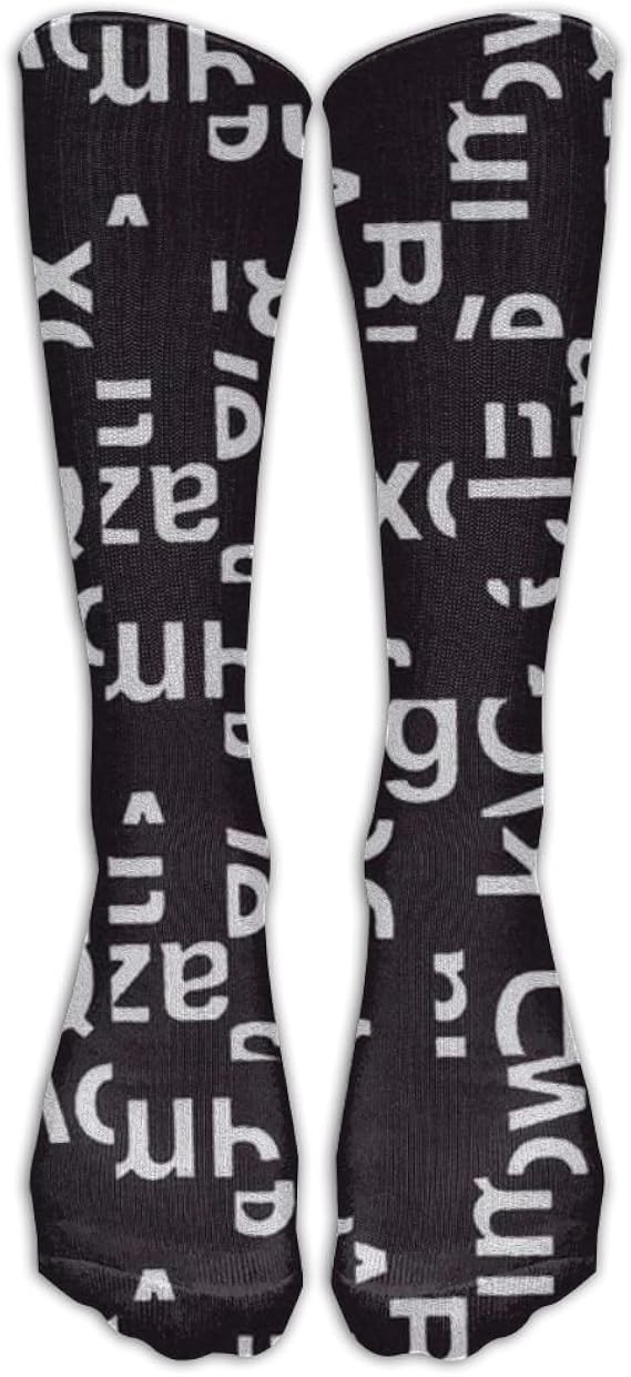 Amazon Co Jp 英語アルファベット スポーツソックス 靴下 弾性ソックス 運動靴下 サポートソックス 男女兼用 抗菌防臭 吸水速乾加工 服 ファッション小物