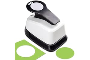 NOONIMUM Hole Punch, 1.37 Inch Circle Punch, 35mm Circle Punches for Paper Crafts, Circle Cutter for DIY Handmade Crafting Scrapbook Tools Cards Arts Fun Projects