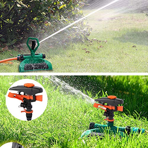 Vimpro Lawn Sprinkler, Automatic 360 Degree Rotating Lawn Garden Sprinkler Irrigation System Covers Large Area with Leak-Free Design, Summer Outdoor Water Park Accessories for Kids, Butterfly Shape