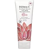 Derma E Rosehip and Almond Anti-Aging Shea Body Lotion – Vegan Flora-Collagen, Retinol and Vitamin E Moisturizer for Dry Skin – Gently Scented Cruelty Free Moisturizing Cream, 8 oz