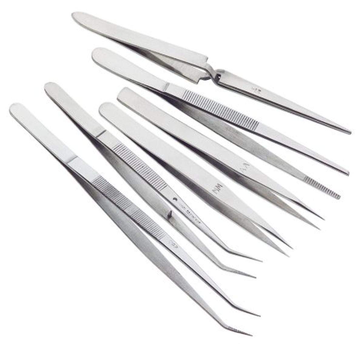 Woodstock D3288 Tweezer Set, 6-Piece