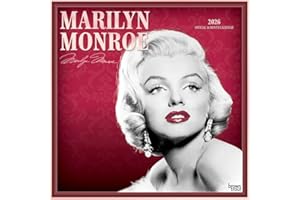 Marilyn Monroe OFFICIAL | 2026 12 x 24 Inch (Hanging) Monthly Square Wall Calendar | Foil Stamped Cover | Plastic-Free | BrownTrout | USA American Actress Celebrity