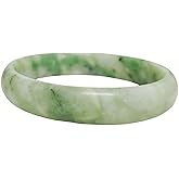 sunglnl Jade Bracelet For Women, Green Stone Bangle Natural Gradient Chinese Style Bracelets With Box Wealth Fortune Healing Protection Good Luck Jewelry Gift