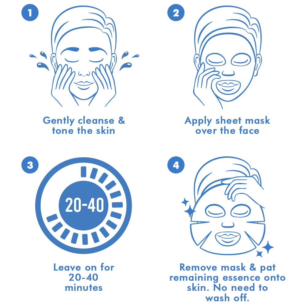 Ebanel 15 Pack Collagen Face Mask, Instant Brightening & Hydrating Face Sheet Mask with Aloe Vera, Hyaluronic Acid, Vitamin C and E, Chamomile, Anti Aging Face Mask with Hydrolyzed Collagen, Peptide : Beauty