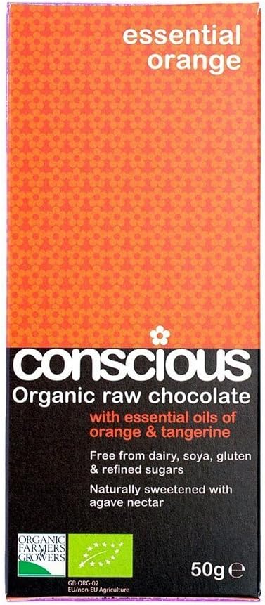 Conscious Chocolate Essential Orange 50g
