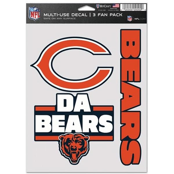 Adesivo Per Paraurti Da Bears - Decalcomania Per Auto Dei Chicago Bears - Foto 9